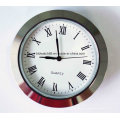 Reloj personalizado de 65 mm pequeño inserta el tono dorado redondo de plata